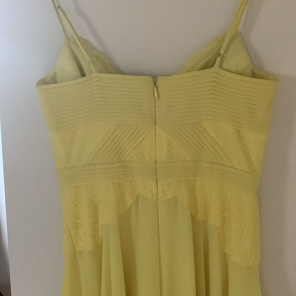Bcbg MaxAzria “katakana” yellow canary cocktail dress - Picture 5 of 6